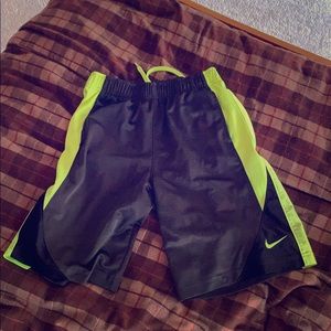 Nike shorts neon and black
